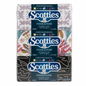 Scotties House & Home Designer Series tissue packaging with floral and abstract patterns.