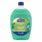 Green bottle of Softsoap antibacterial hand soap on a white background