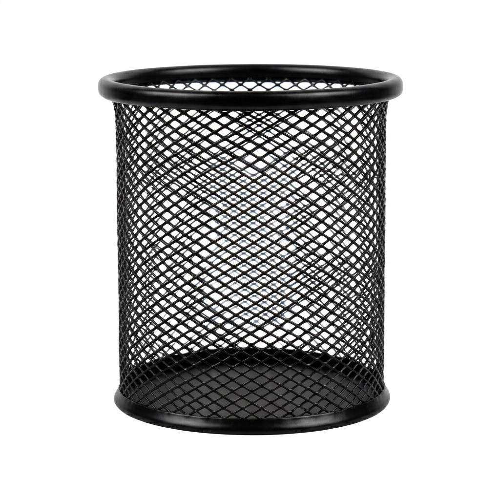 round pen holder against a white background