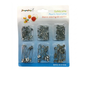 Packaged safety pins with visible brand name on a white background