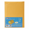 Gold bubble envelope with PaperLite branding and size information on a white background