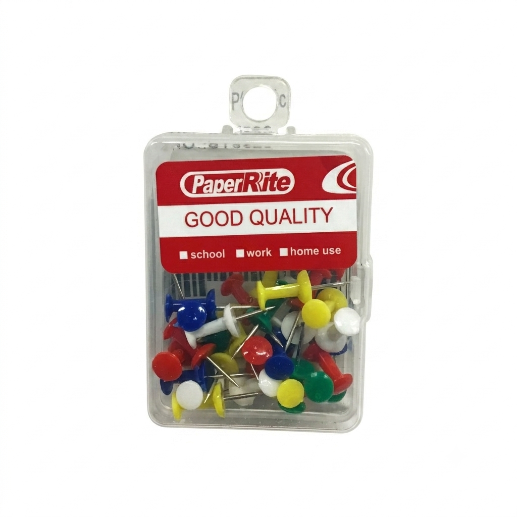 pack of paper rite plastic push pins