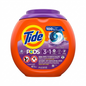 Tide laundry detergent pods container on a white background