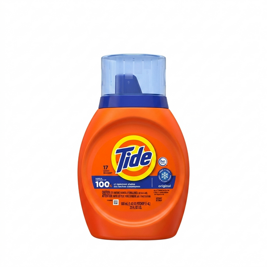 Tide bottle of detergent