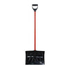 54" Heavy-Duty Plastic Snow Shovel with Red Steel Shaft | Wholesale