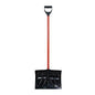 54" Heavy-Duty Plastic Snow Shovel with Red Steel Shaft | Wholesale