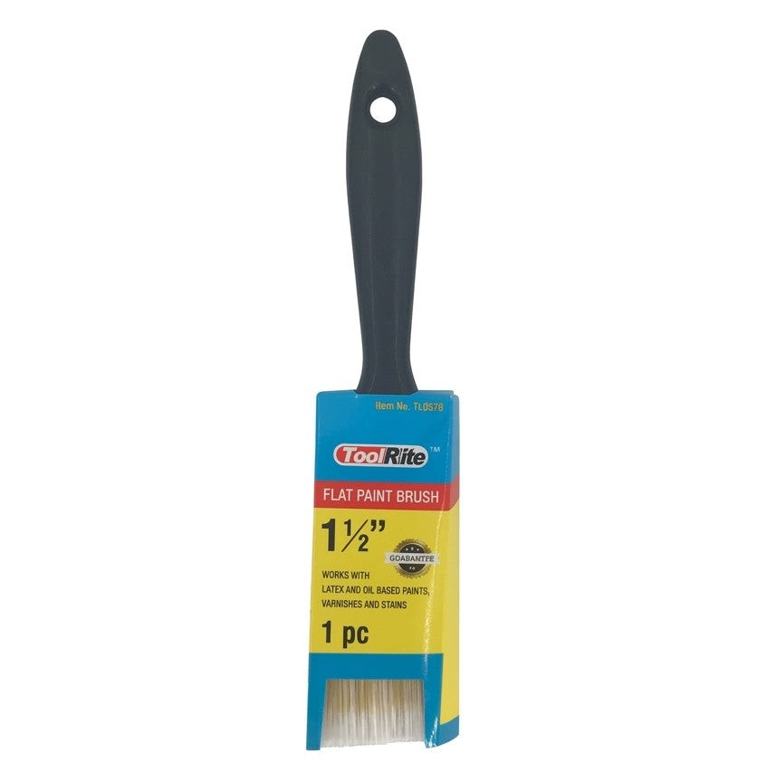 ToolRite 1.5" Flat Paint Brush, Wholesale