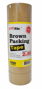 Seal Rite brown packing tape roll on a white background