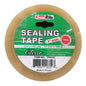A roll of SealRite Clear 3-inch wide sealing tape on a white background, featuring a green and white paper label with product details.