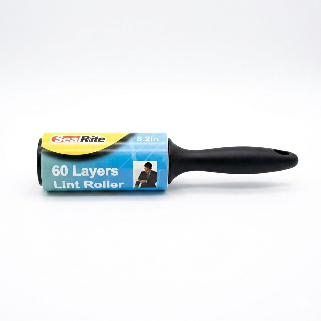 SeaRite lint roller with 60 layers on a white background