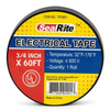 SealRite Professional Grade Black Electrical Tape, 3/4" x 60', Wholesale