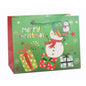 Giftrite Large Horizontal Christmas Paper Gift Bags with Handles & Gift Tags, 13" x 10" x 5", | Wholesale
