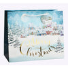 Giftrite Medium Horizontal Christmas Paper Gift Bags with Handles & Gift Tags, 9" x 7" x 4", Assorted | Wholesale