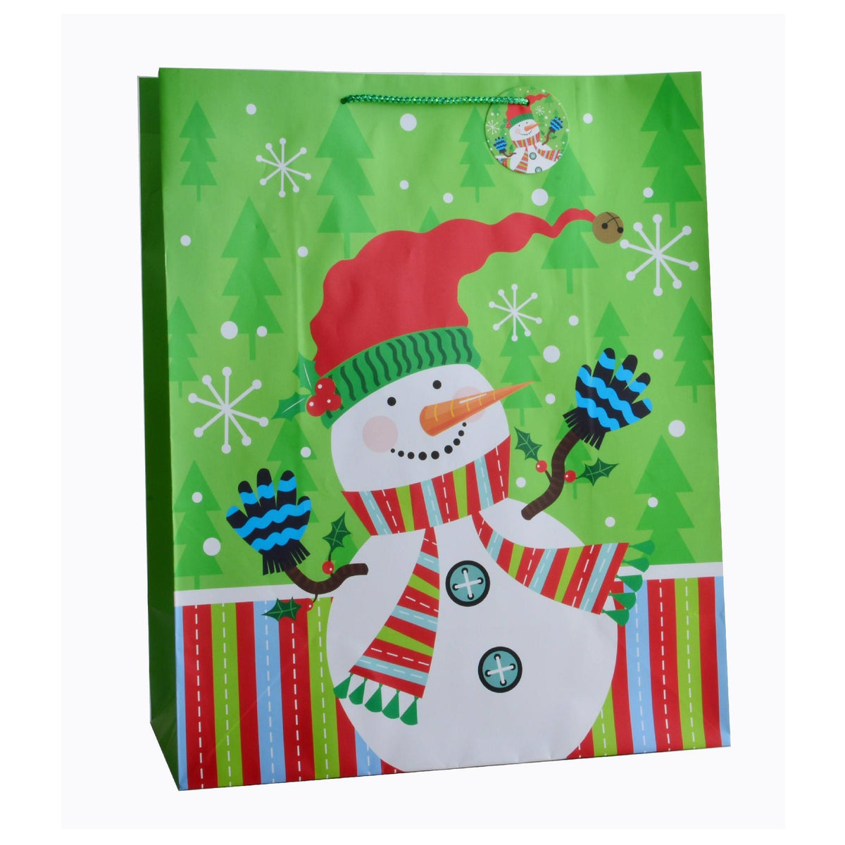 Giftrite Jumbo Christmas Paper Gift Bags with Handles & Gift Tags, 19" x 16" x 7" , Assorted | Wholesale