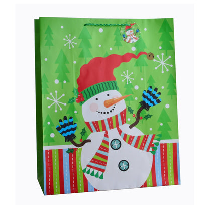 Giftrite Jumbo Christmas Paper Gift Bags with Handles & Gift Tags, 19" x 16" x 7" , Assorted | Wholesale