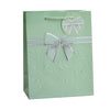 Giftrite Medium Embossed Floral Paper Gift Bags with Ribbon Bow Accent & Gift Tags, 9" x 7" x 4 - Assorted | Wholesale