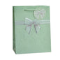 Giftrite Medium Embossed Floral Paper Gift Bags with Ribbon Bow Accent & Gift Tags, 9" x 7" x 4 - Assorted | Wholesale