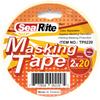 A roll of SealRite brand masking tape, item number TP0220, in beige color, 2 inches by 20 yards size, with packaging that includes the item number and 'Made in Taiwan' text.