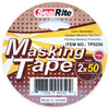 A roll of SealRite masking tape with product number TP0250, size 2 inches by 50 yards, designed for outdoor use and painting protection.